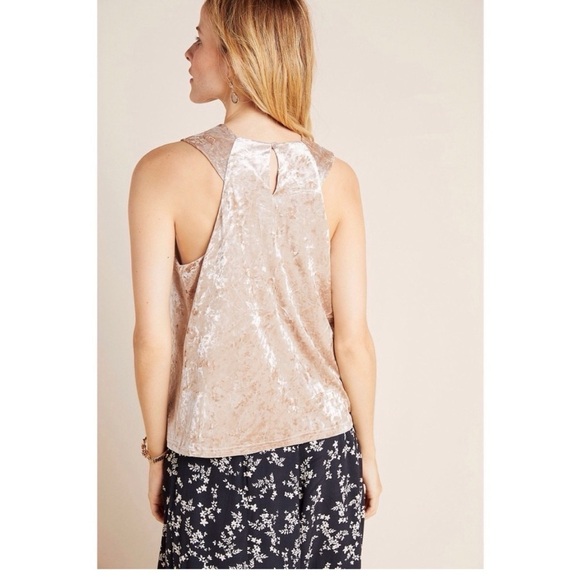 Anthropologie Porridge Jessie Velvet Halter Top size L - Picture 5 of 11